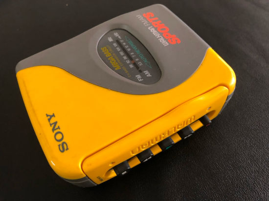 A Sony Walkman cassette player.